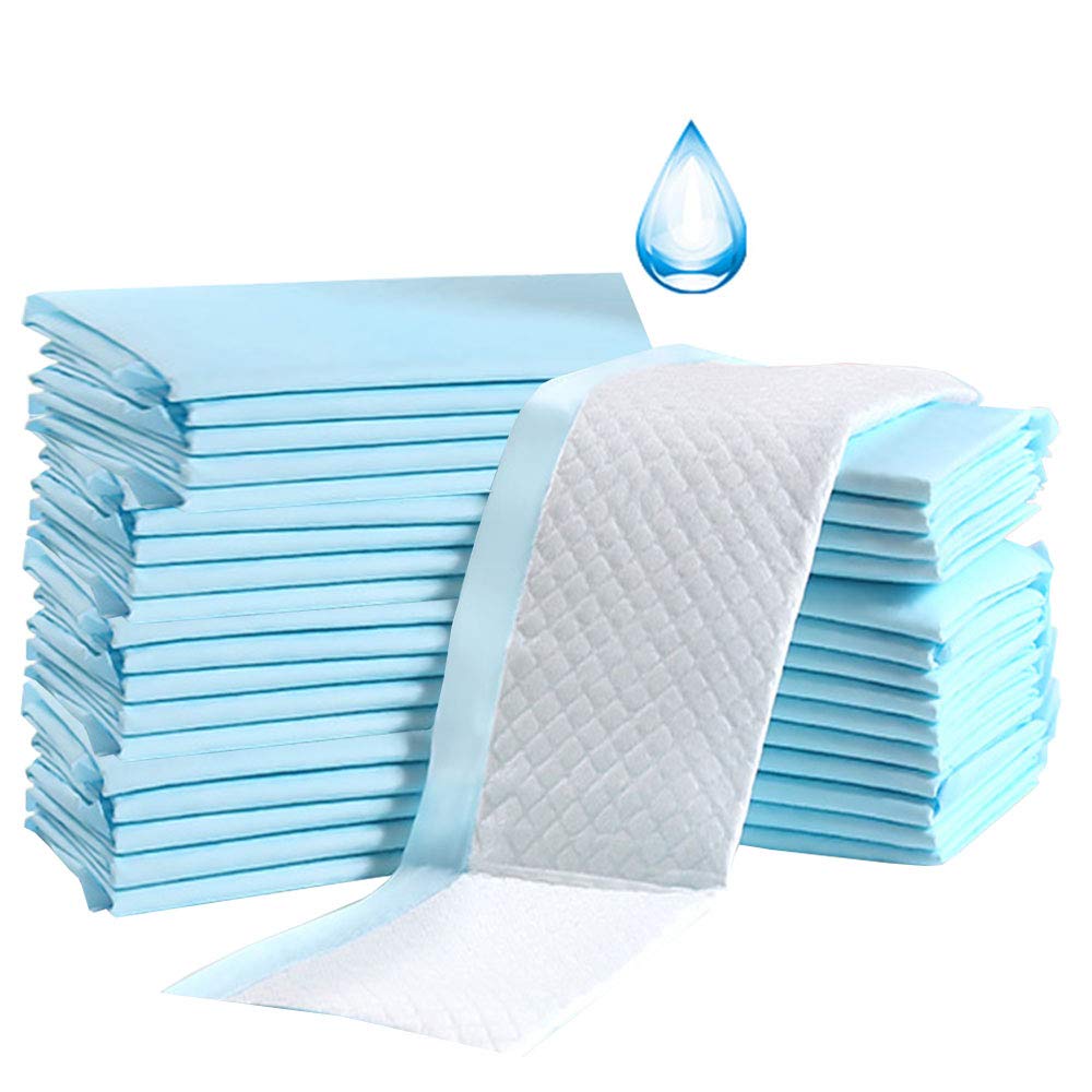 Baby-Einweg-Unterlage, 100 Stück, Inkontinenz-Wickelunterlage, Babywindeln, Neugeborenen-Einlagen, weich, atmungsaktiv, wasserdicht, auslaufsicher, schnell absorbierend, 33 x 45,7 cm