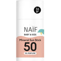 Naïf - Mineralischer Sonnenschutzstick - für Baby & Kind - LSF 50-0% Parfüm - Stick ohne Mikroplastik, Mineralöle oder Silikone - UVA und UVB Schutz - Wasserresistent - Dermatologisch Getestet - 36g