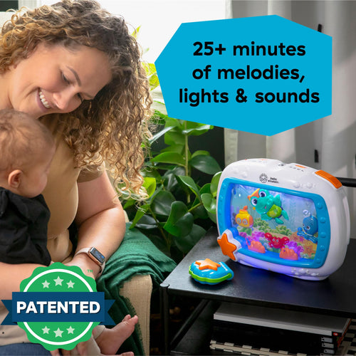 Baby Einstein, Sea Dreams Soother Schlummerlicht für Das Gitterbett mit Fernbedienung, Lichtern und Melodien