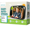 Onco 360° Baby Autospiegel - 2025 Vergleichssieger, 100% bruchsicher & rutschfest, 2024 & 2023 preisgekrönt, klares Sichtfeld, Spiegel Auto Baby Rückbank (17,5 x 24,5 cm)